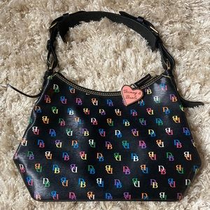 Black and Rainbow Dooney and Bourke bag